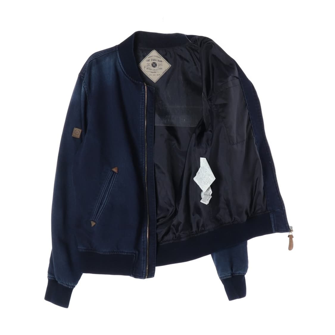 자라 맨 데님 블루종 L 상품이미지2