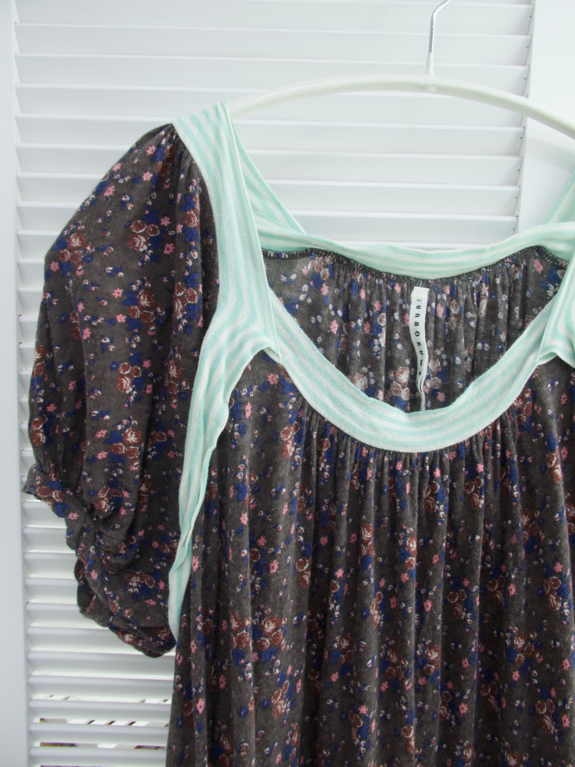 수나오 쿠와하라 민트플로랄 튜닉 상품이미지4