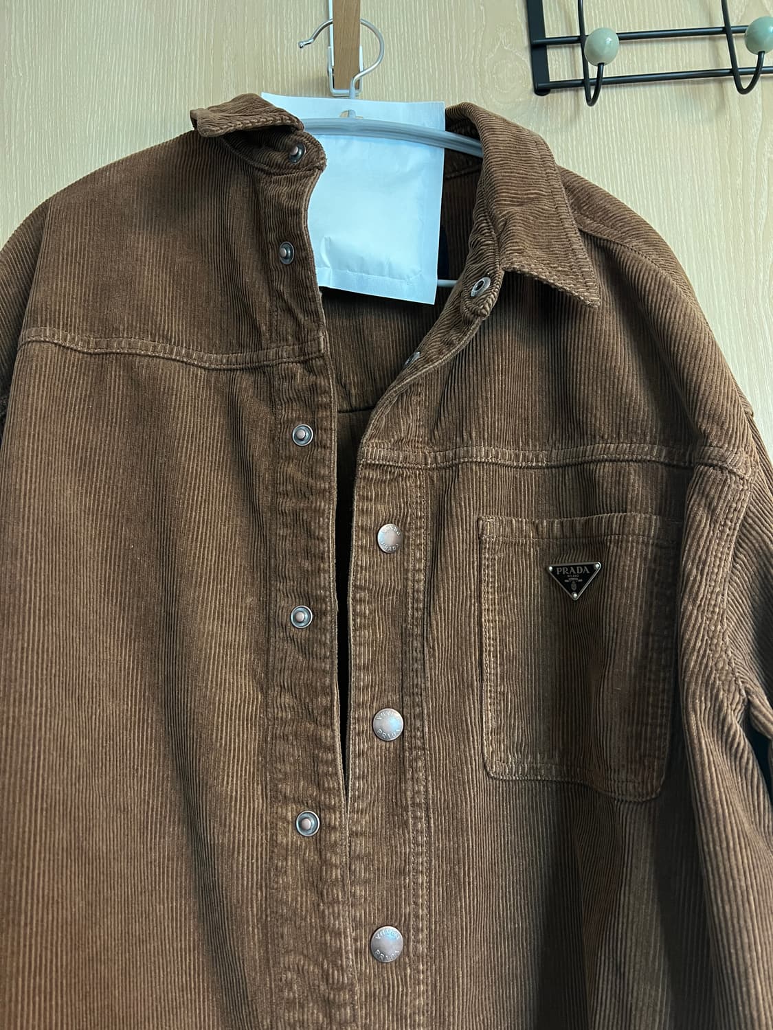 프라다 코듀로이 브라운 셔츠 상품이미지2