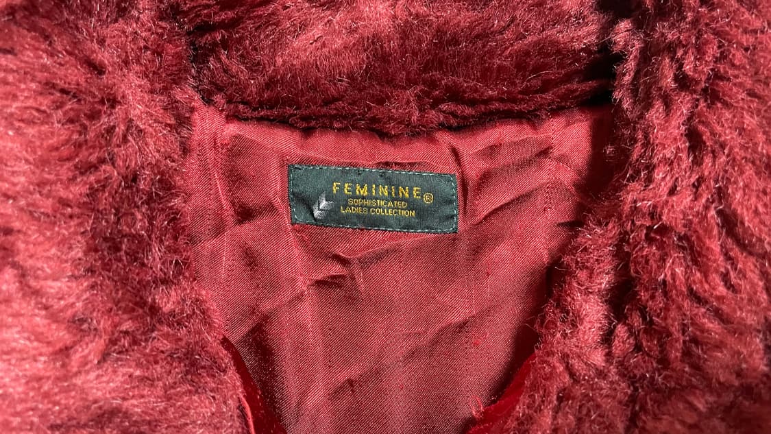 JPN 90s~00s 일본 빈티지 레드 노르딕 퍼 베스트 상품이미지6