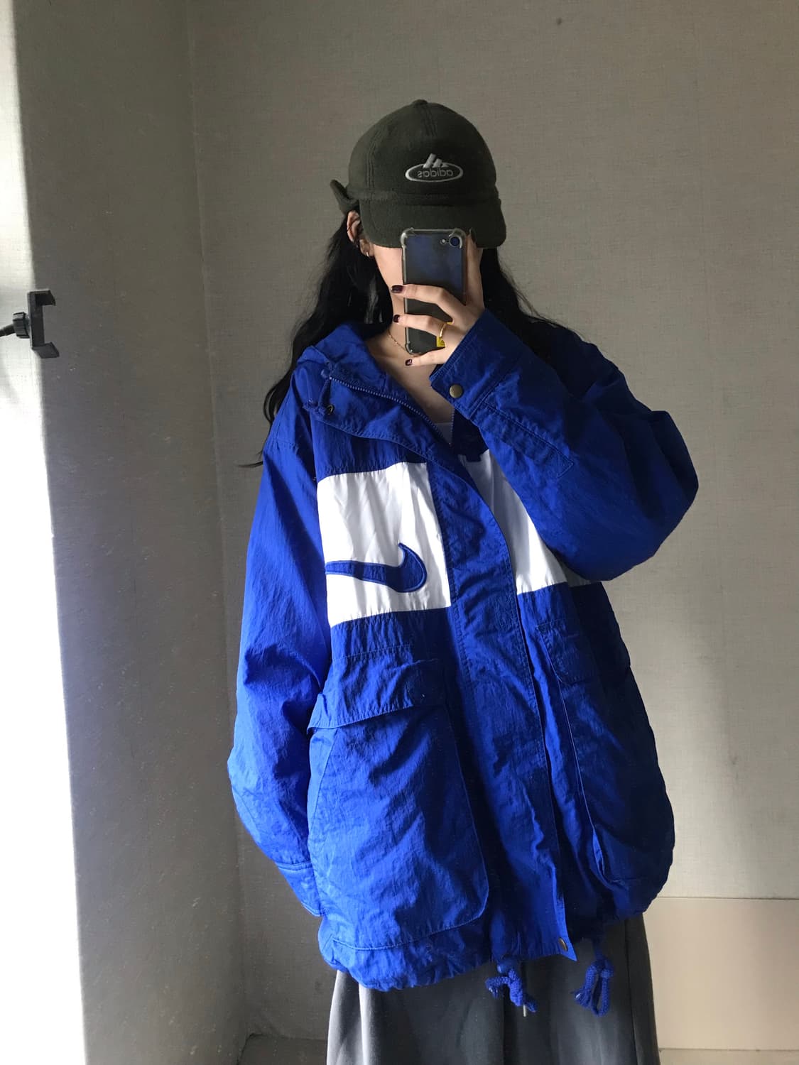 나이키 블루 빅로고 패딩 상품이미지4