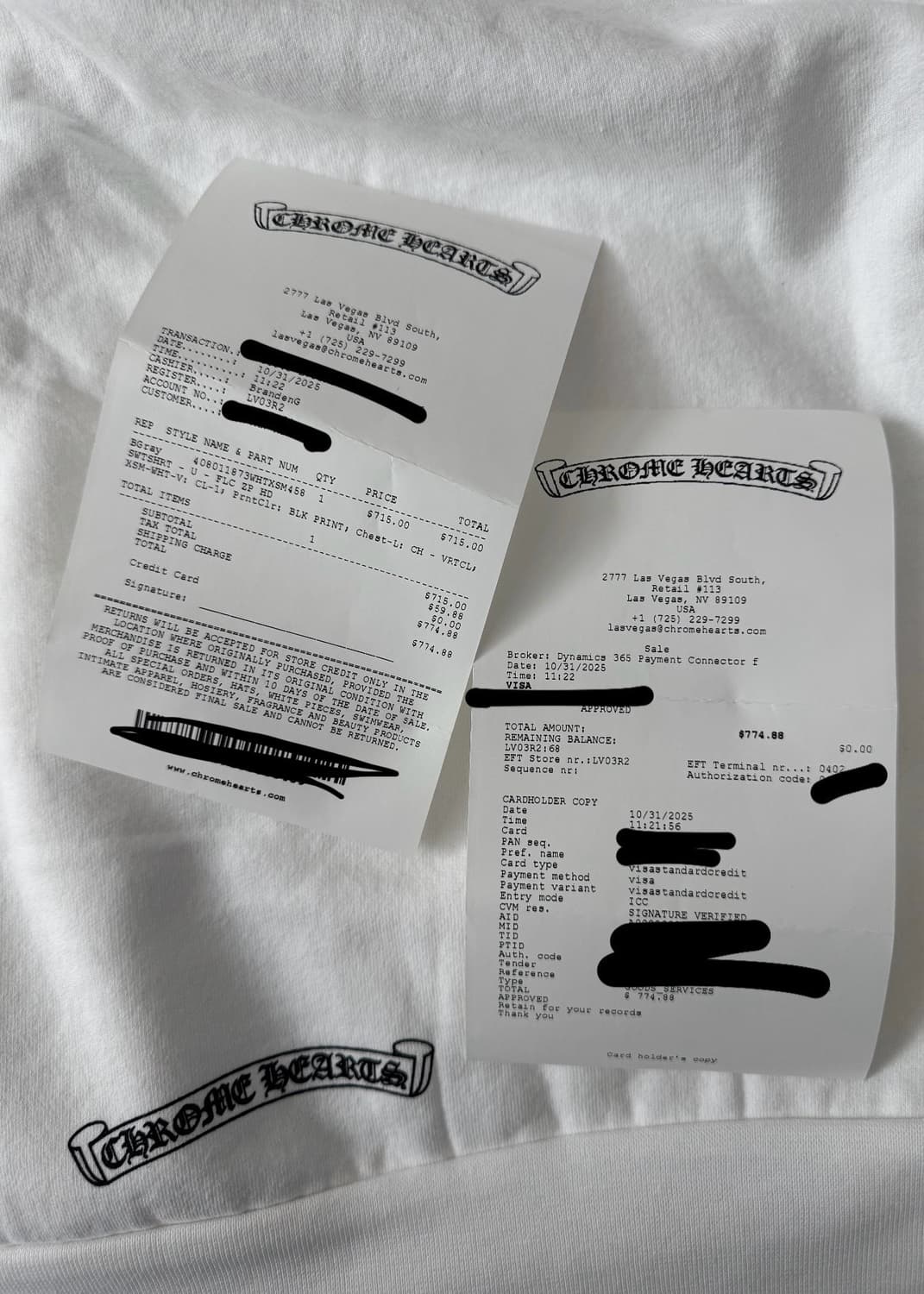 크롬하츠 버티컬로고 화이트 후드집업 상품이미지7