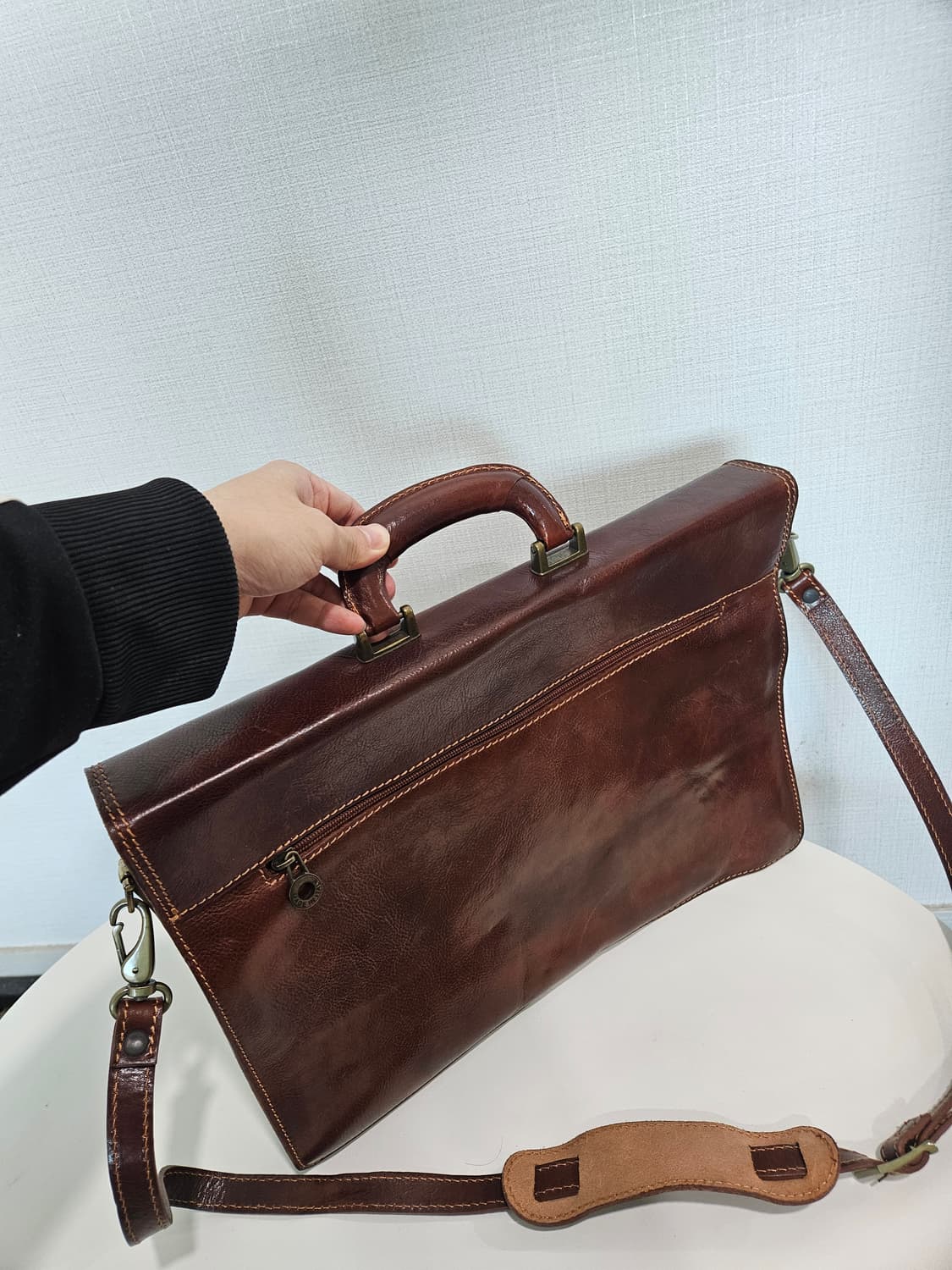 피렌체 가죽 서류 가방 상품이미지9