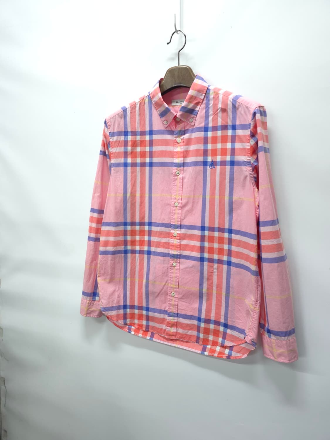 빈폴 봄여름 핑크체크 셔츠 ( 100~105) 상품이미지1