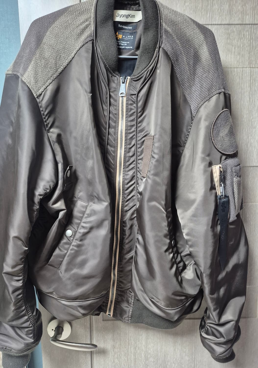 지용킴 선블리치 플라이트 봄버 브라운 M 상품이미지2