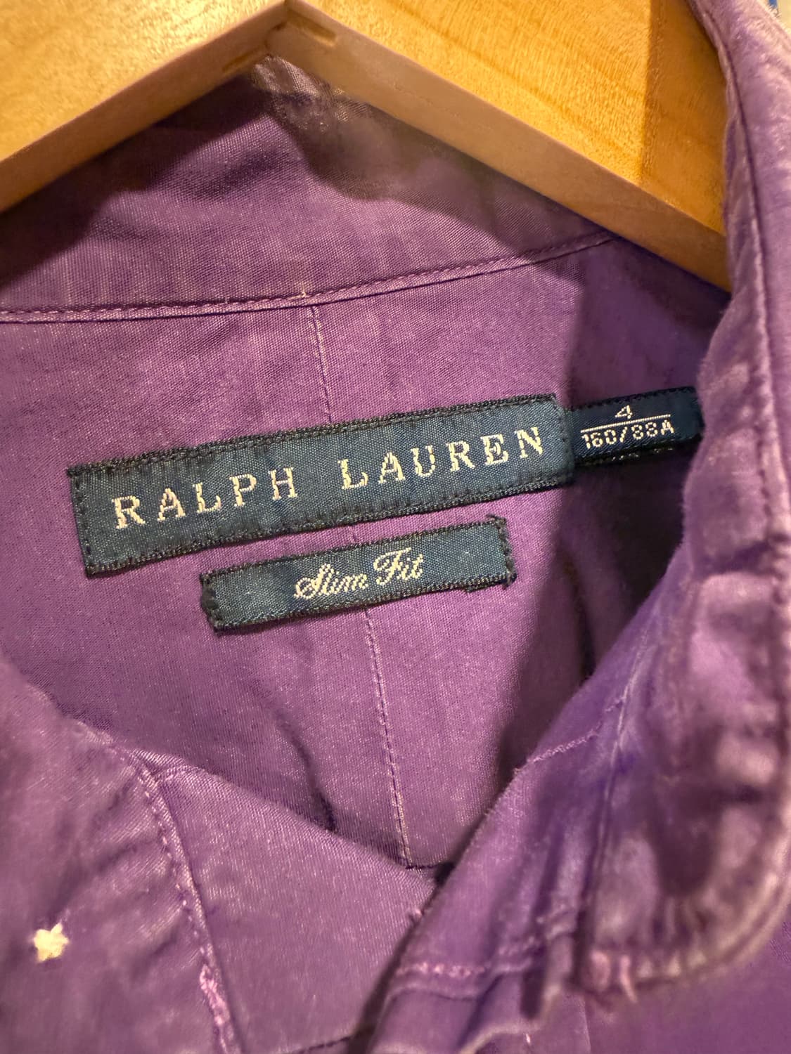 폴로 랄프로렌 퍼플포니 퍼플 슬림핏 셔츠 상품이미지2