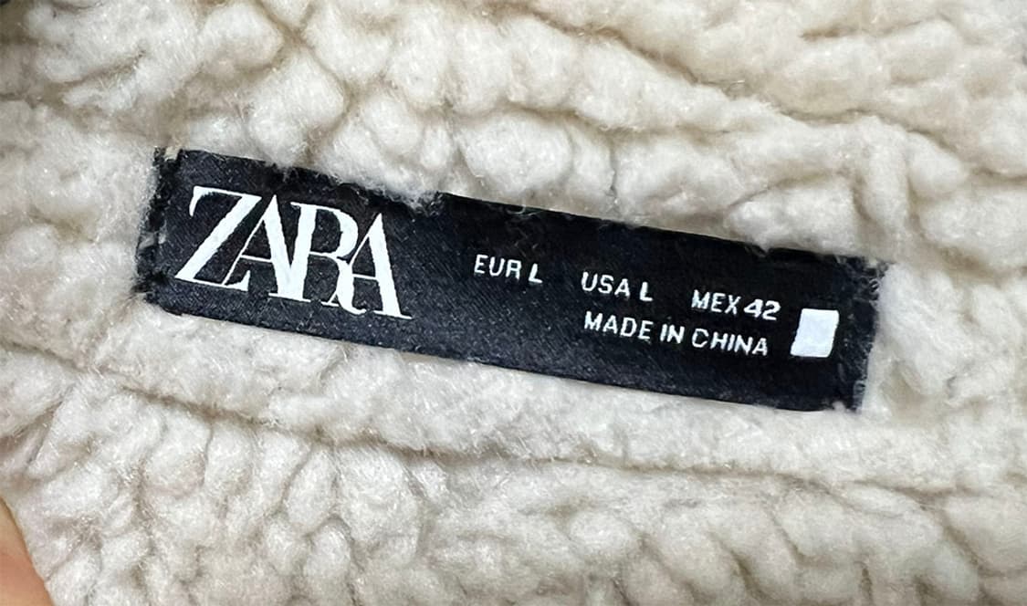ZARA 자라 남자 무스탕 양털 캐주얼 겨울 L 100 상품이미지3