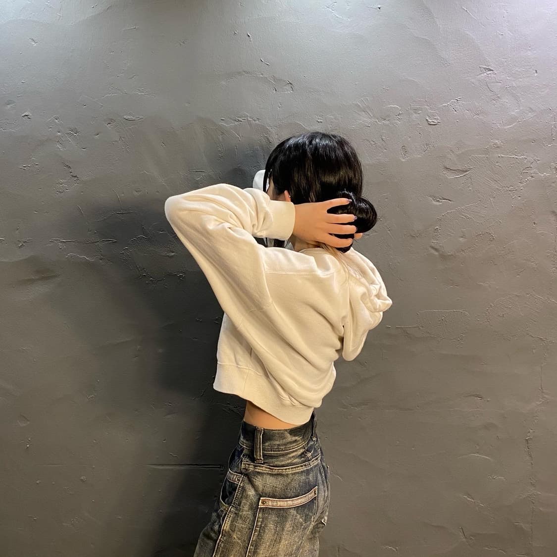 스투시 크롭 후드티 상품이미지6