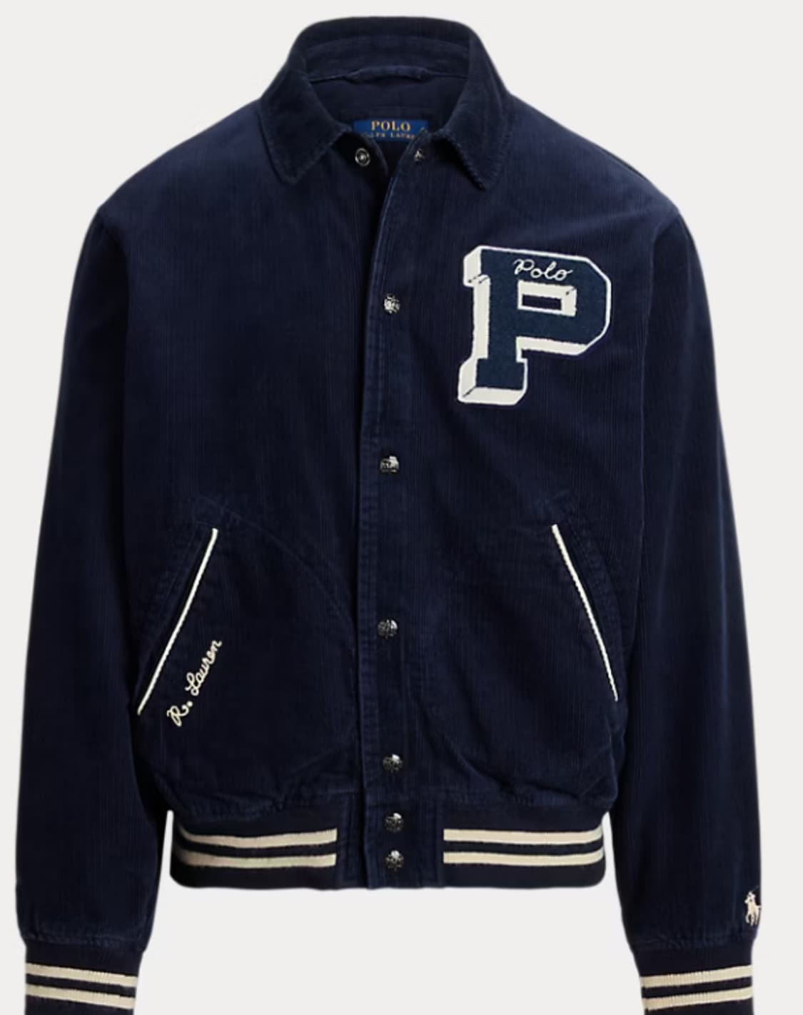 폴로 랄프로렌 코듀로이 레터맨 자켓 상품이미지1
