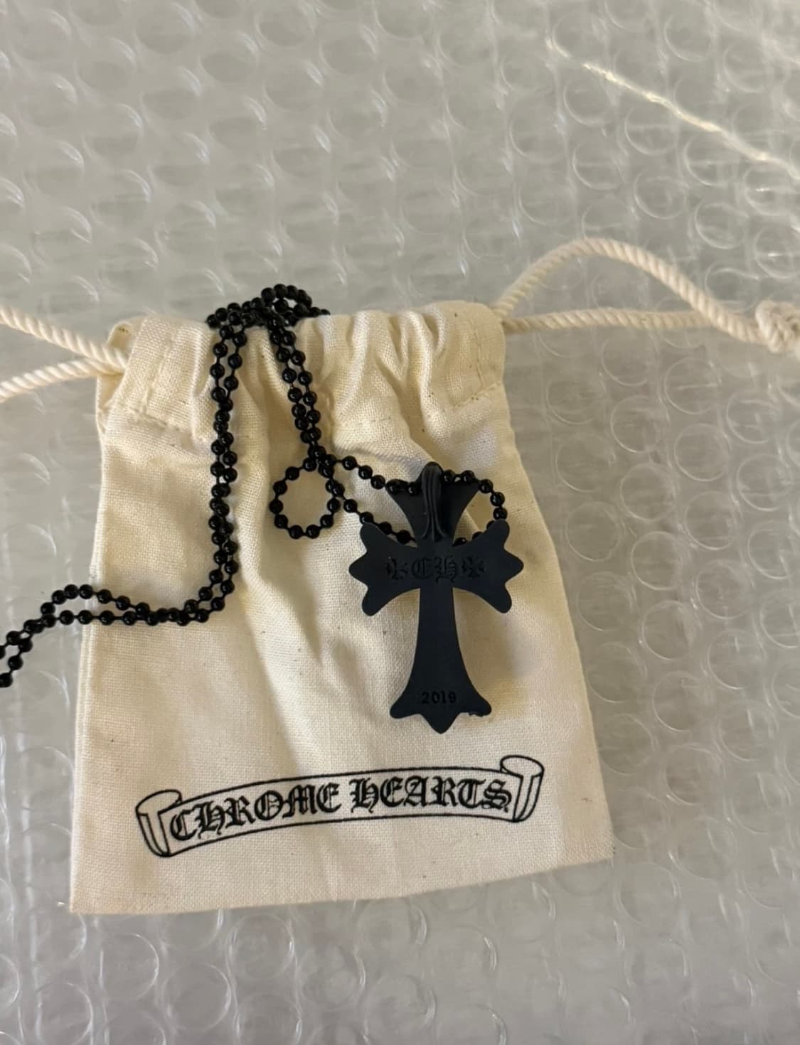 크롬하츠 실리크롬 블랙 목걸이 판매 상품이미지4