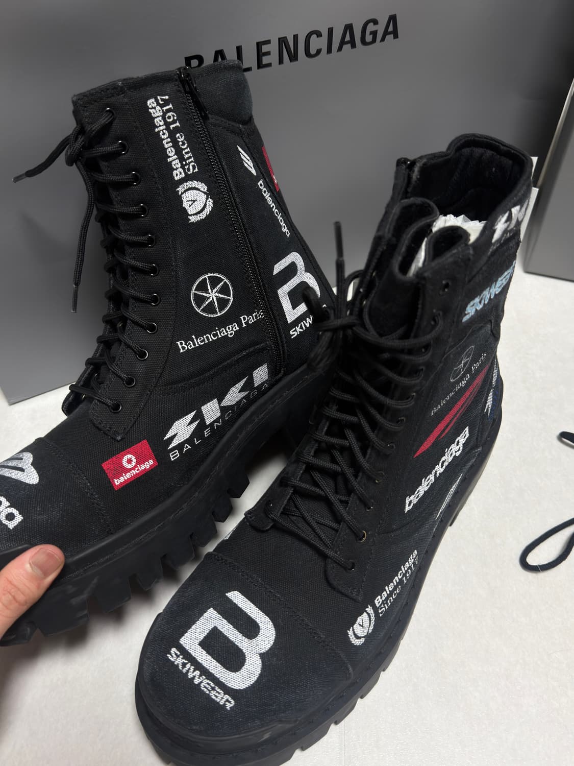 [새상품, 43] 발렌시아가 컴뱃 스트라이크 부츠 상품이미지6