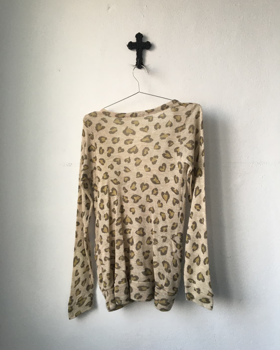 Leopard pattern knit cardigan 상품이미지3