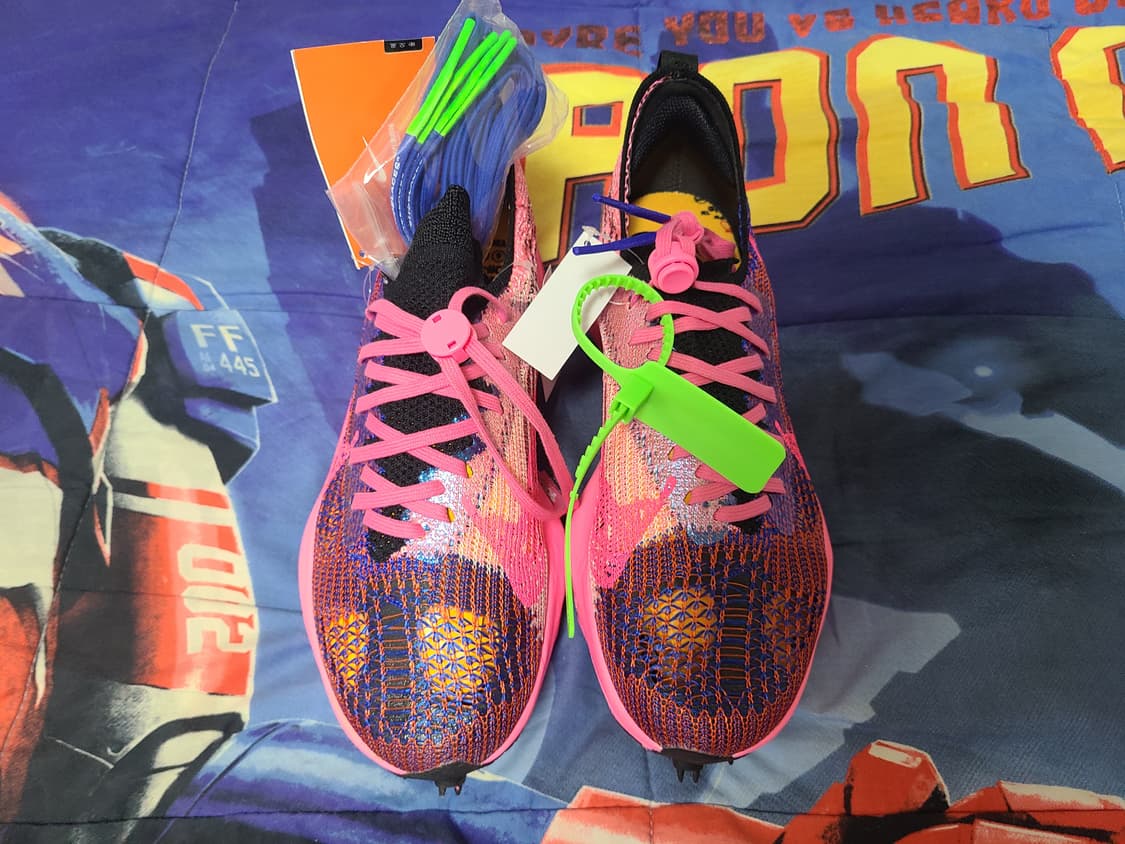 나이키 오프화이트 에어 줌 템포 넥스트% 핑크 글로우 상품이미지4