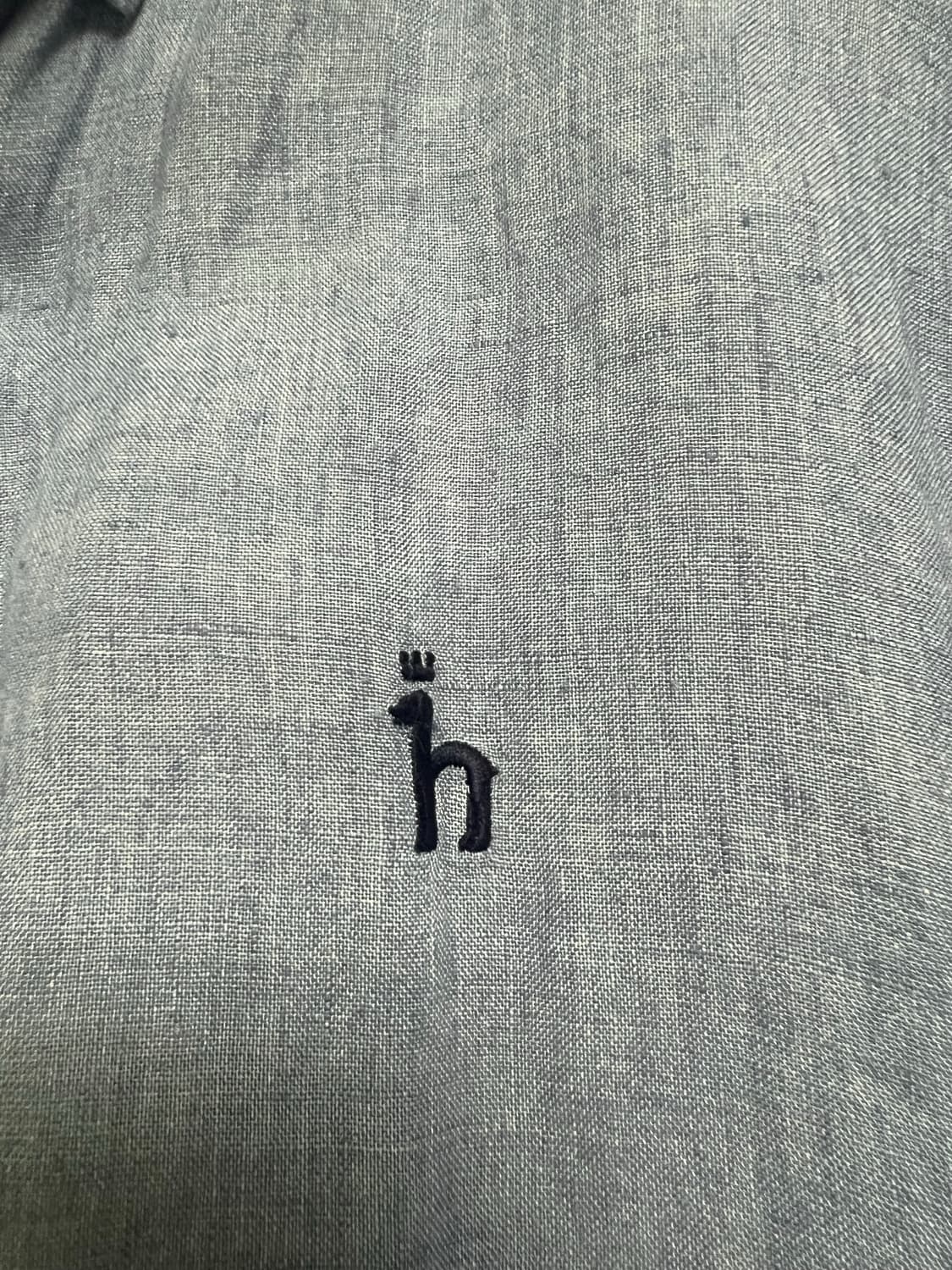 HAZZYS 헤지스 린넨 셔츠 블루/100 상품이미지4