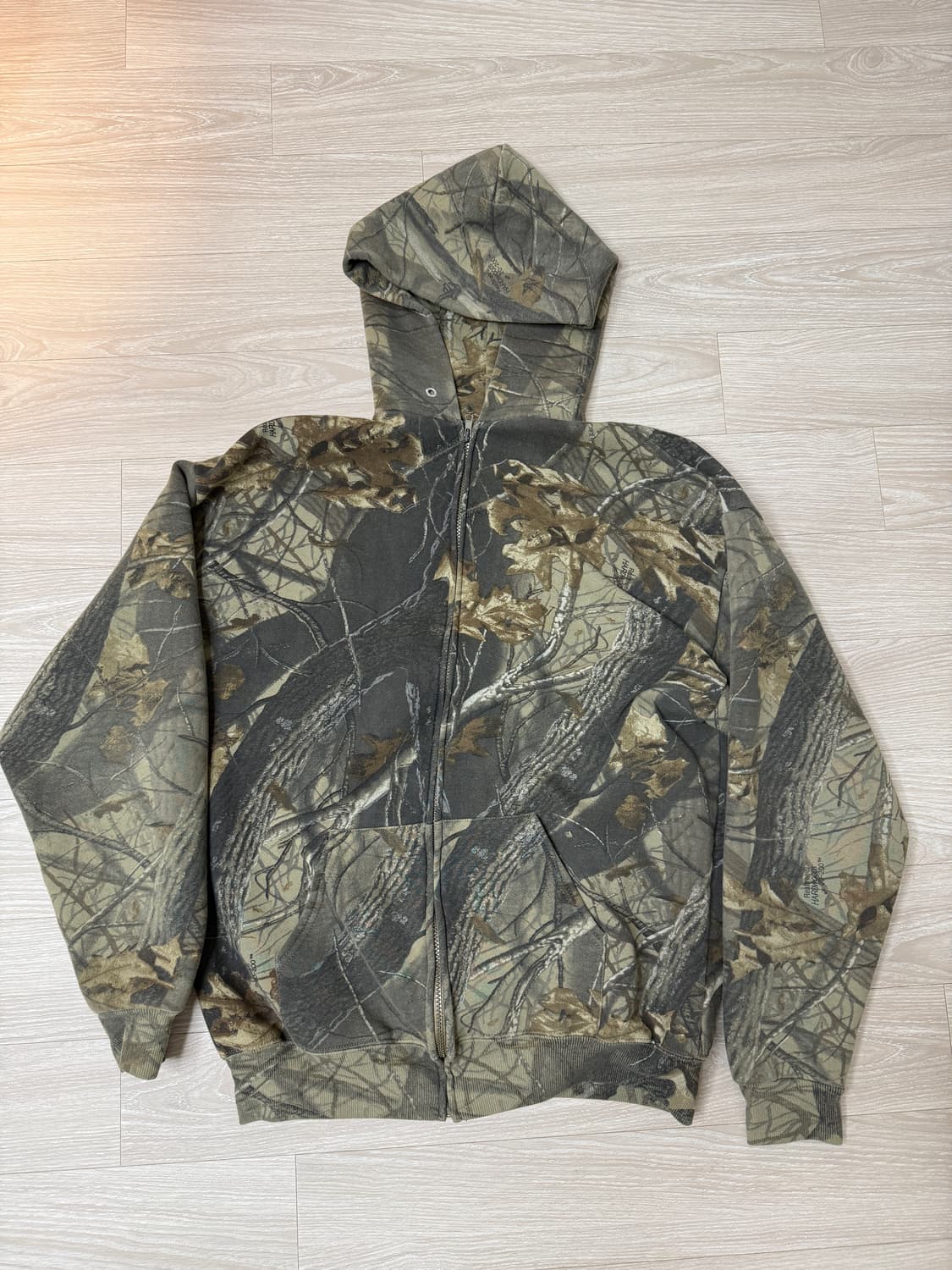 90s forest camo zip up hoodie 상품이미지1