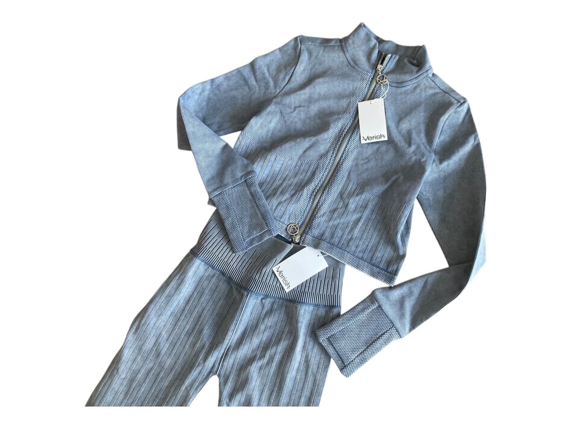 베리시 올텐션 셋업 (집업+부츠컷) 블루틴트 상품이미지5