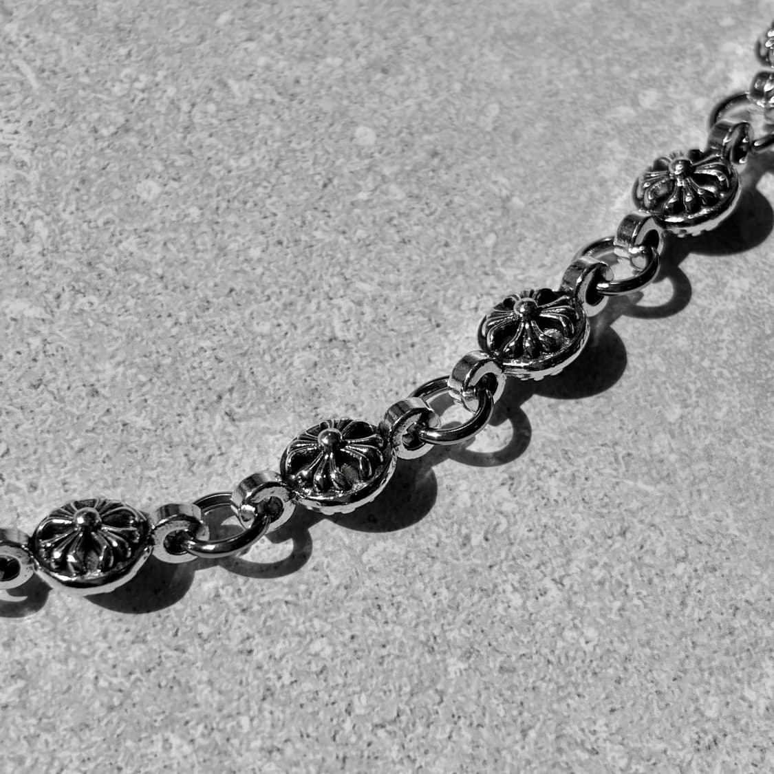 Oribell 크롬 크로스 링크 다이스 체인 키링 상품이미지3