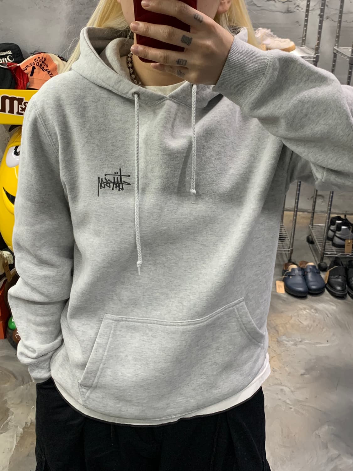 스투시 스탁로고 스웻후드 상품이미지10