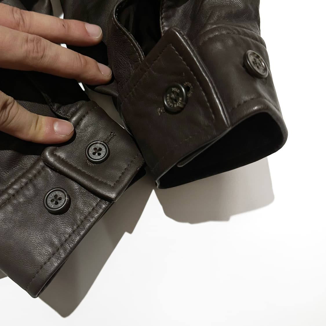 폴로 90's 맥스웰 레더 블루종 자켓 상품이미지5