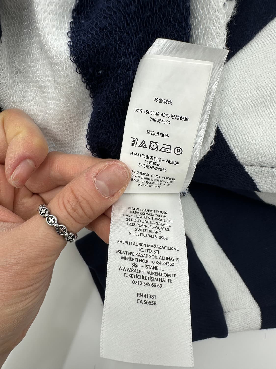 Polo 폴로 랄프로렌 USA 스트라이프 후드티 상품이미지6