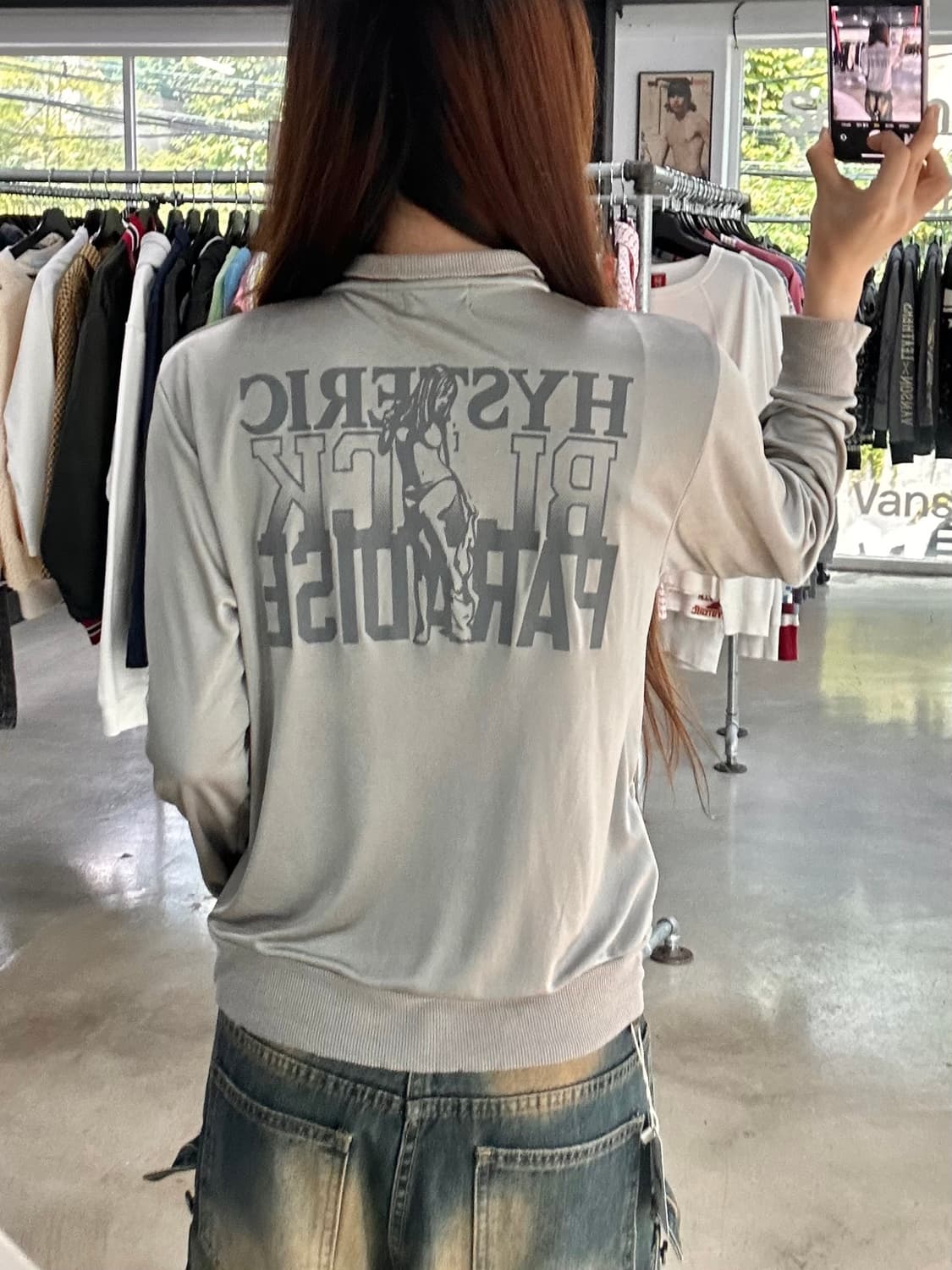히스테릭글래머 걸 져지 블루종 상품이미지3