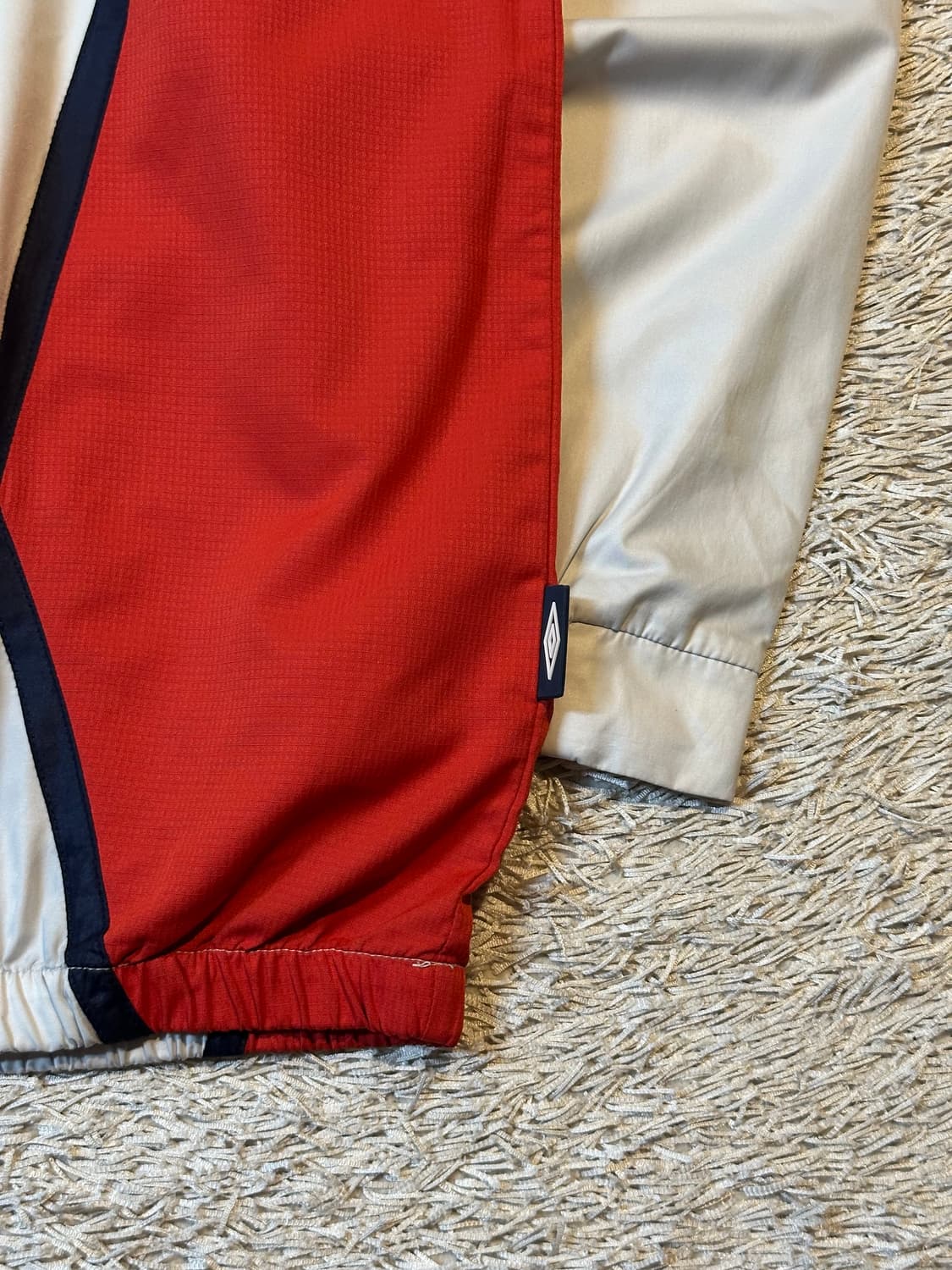 희귀) 엄브로 UMBRO 올드스쿨 나일론 배색 하프 반집업 상품이미지3