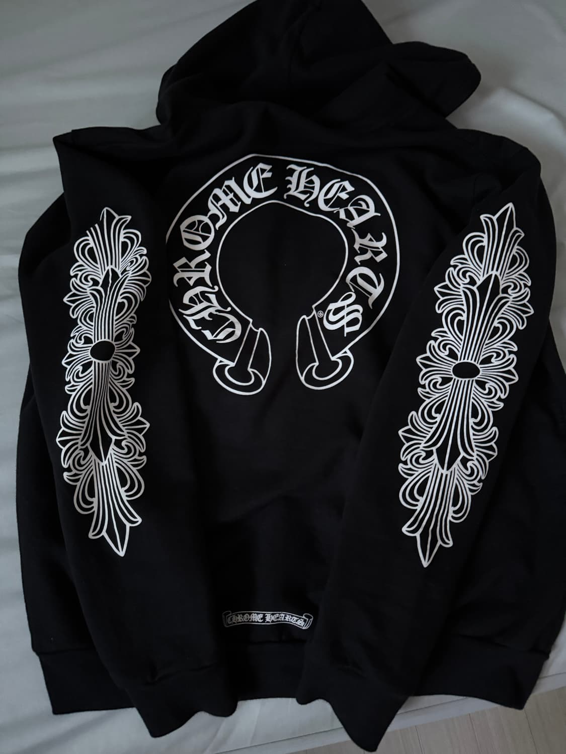 크롬하츠 플로랄 홀스슈 퍽 유 로고 후드집업 L사이즈 상품이미지2