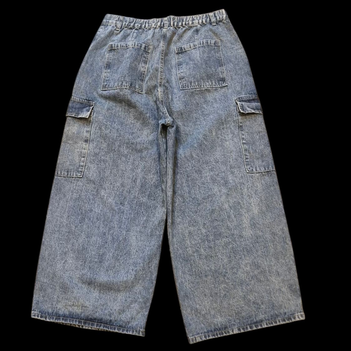 34인치 워싱 카고 와이드데님팬츠  상품이미지2