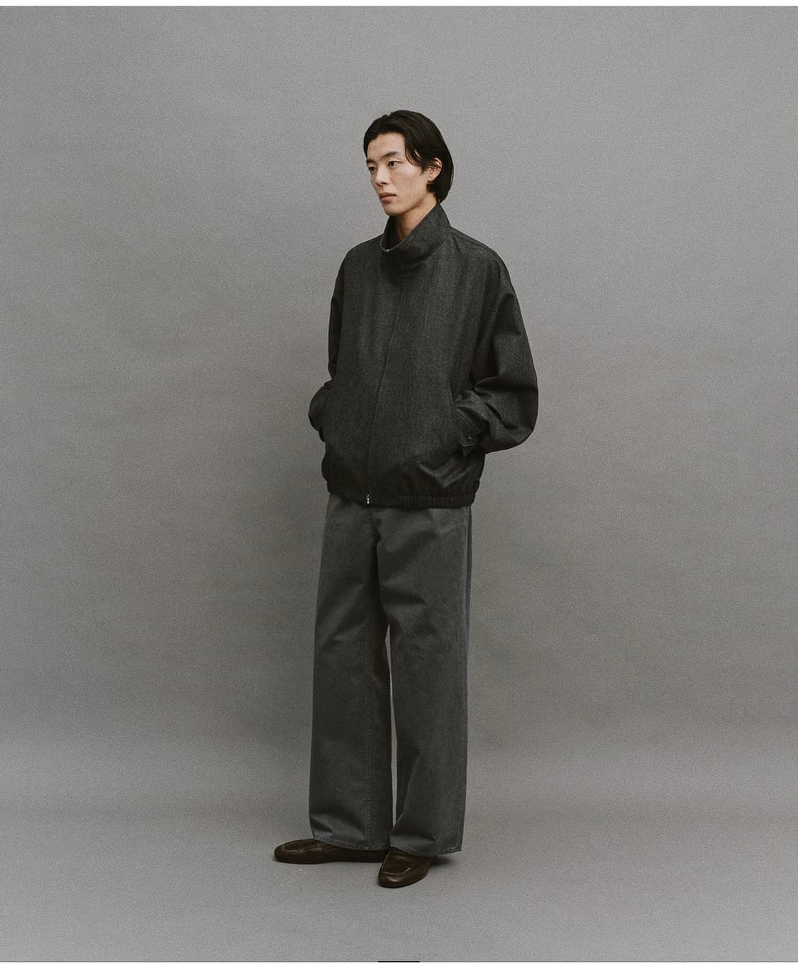 26ss 어나더오피스 Wool Serge Track Blouson 상품이미지2