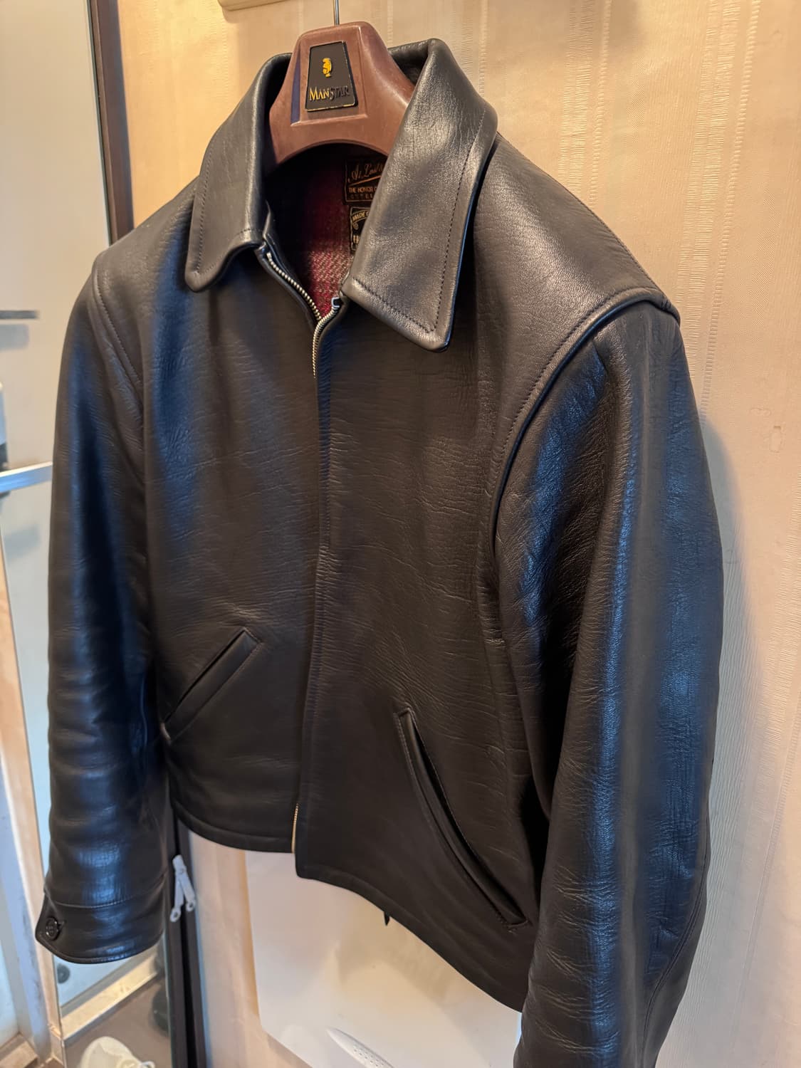 엣라코 호스하이드 가죽자켓 42사이즈 블랙 상품이미지2