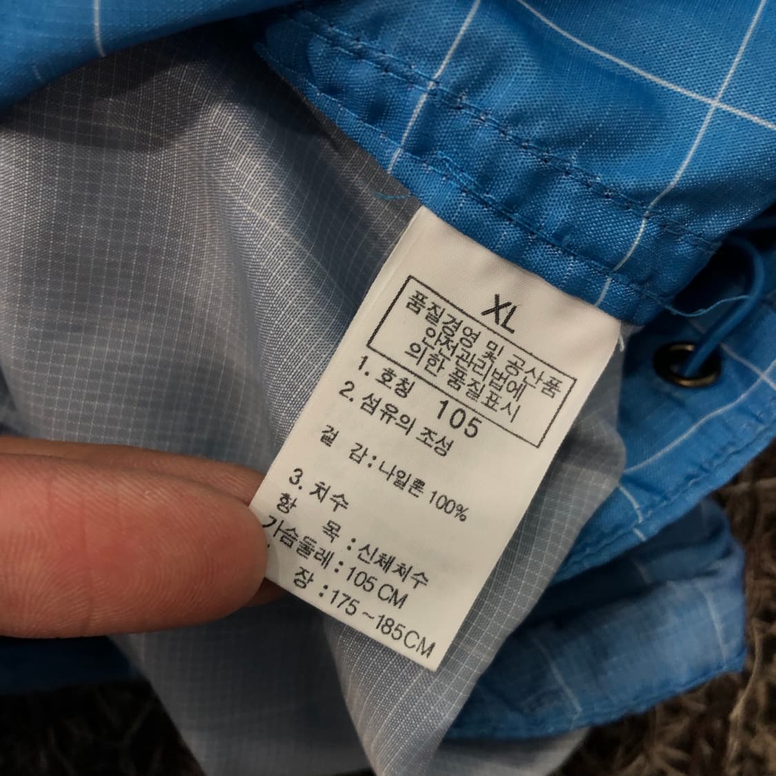 노스페이스 나일론 체크 바람막이 자켓 상품이미지5
