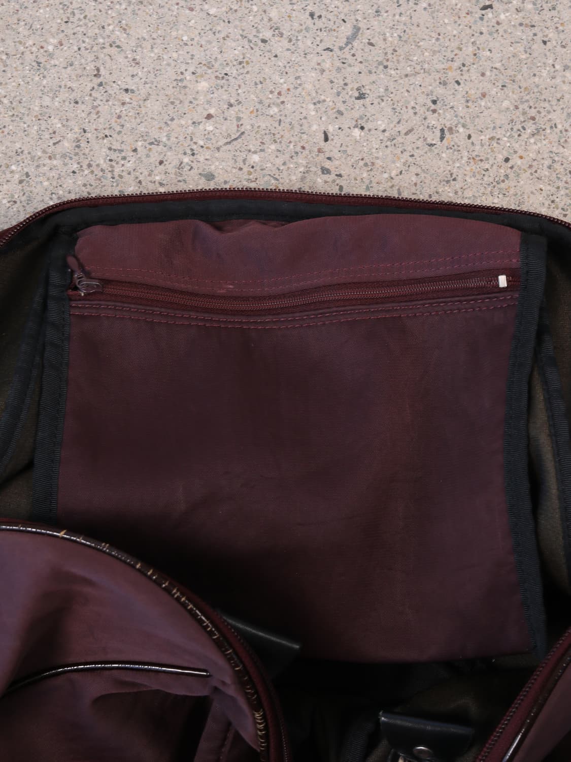 90s im product Pleated Nylon Boston Bag 상품이미지4