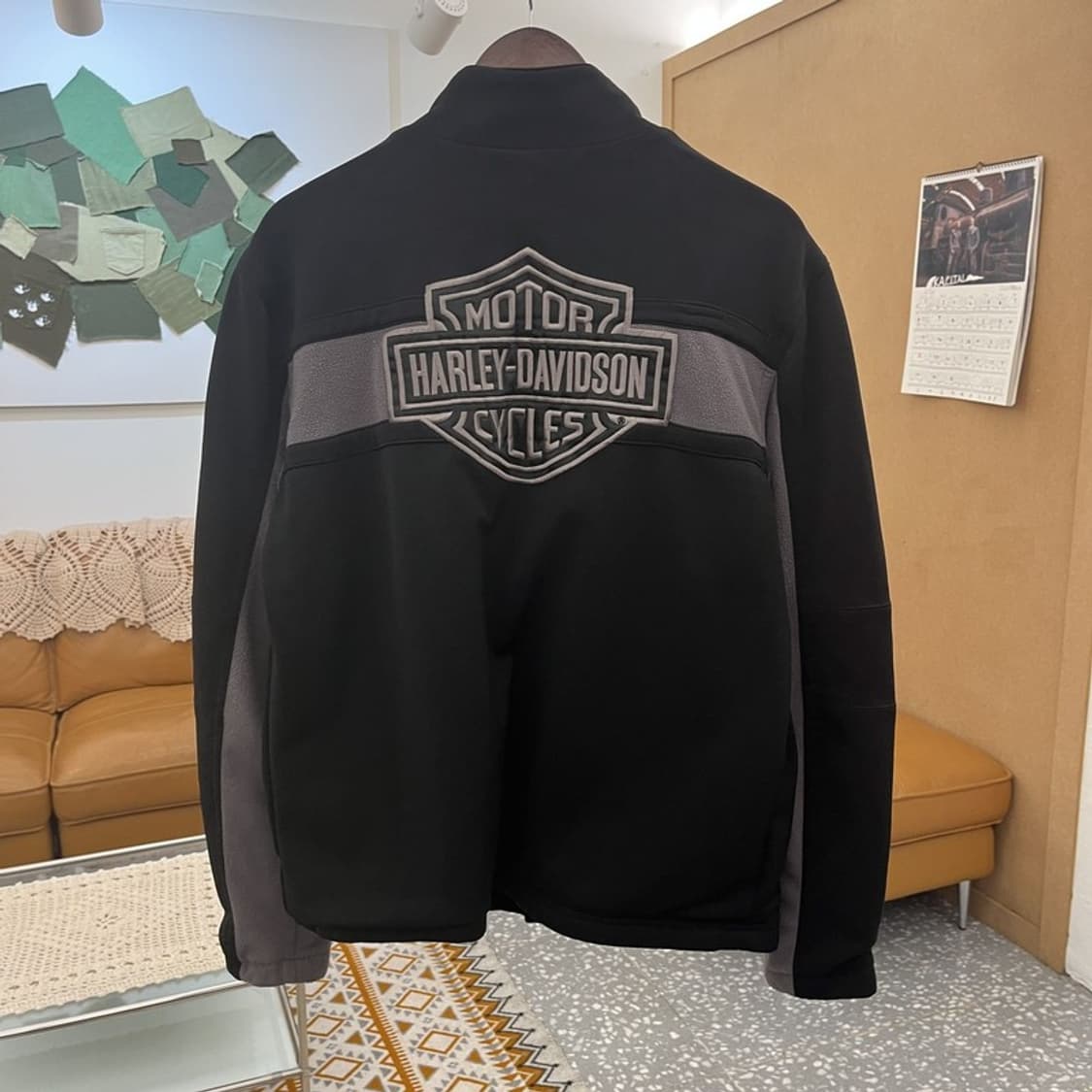 할리 데이비슨 올드스쿨 스트릿 모터사이클 레이싱 집업 S C10733 상품이미지4