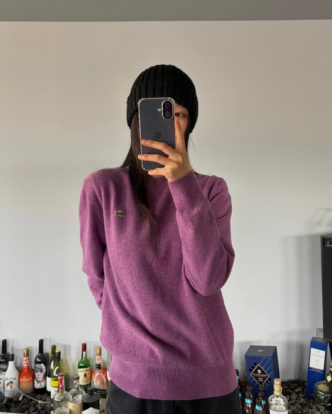 [M]라코스테 여성 퍼플 니트 상품이미지1