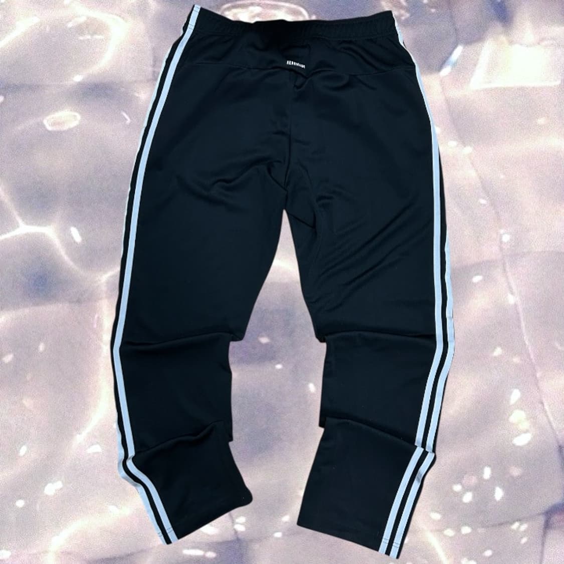 아디다스 검흰 블랙 화이트 삼선 와이드 트랙 팬츠 XL 상품이미지5