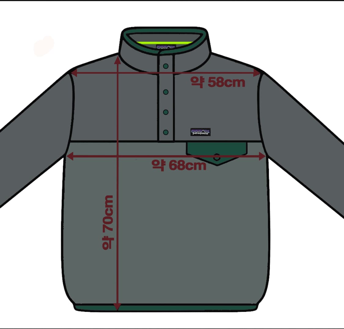 파타고니아 헤비웨이트 신칠라 풀오버 니켈 헌터그린 L 상품이미지7