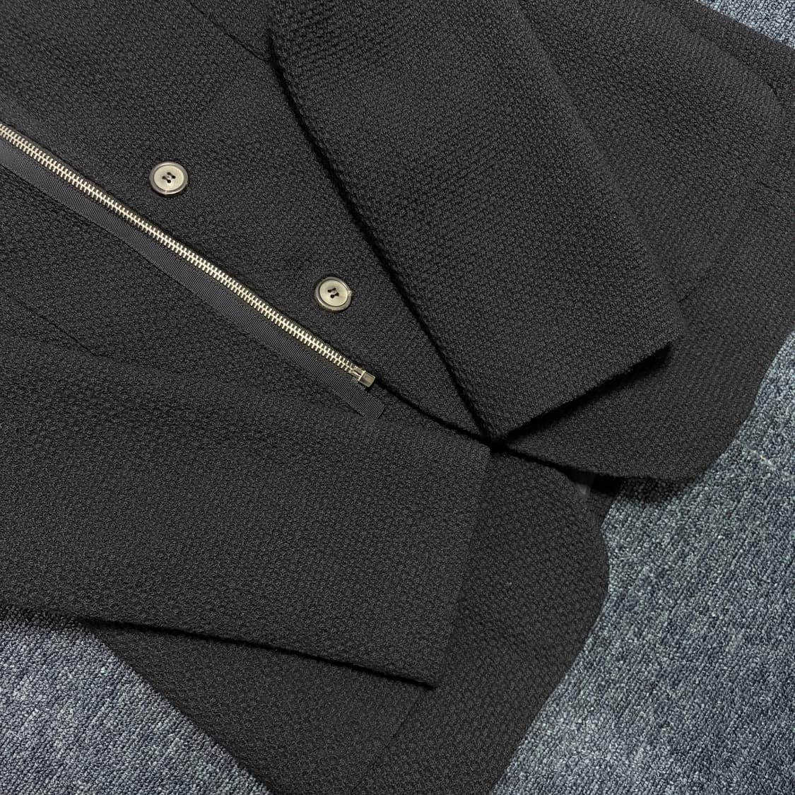 솔리드옴므 와플패턴 니트 자켓 상품이미지2