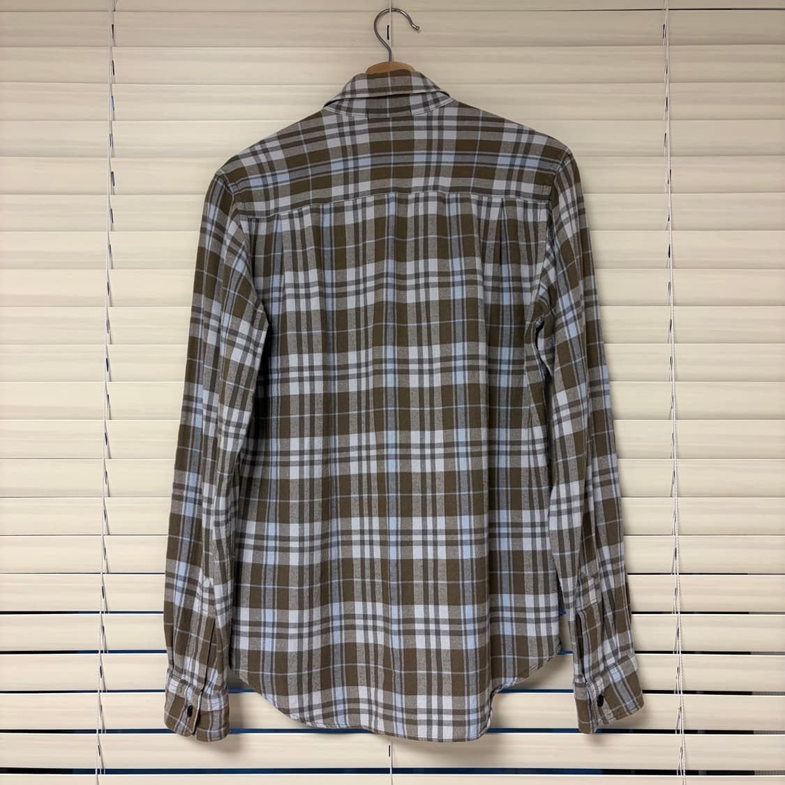 언유즈드 UNUSED 투포켓 레이온 플란넬 셔츠 브라운 3 상품이미지3