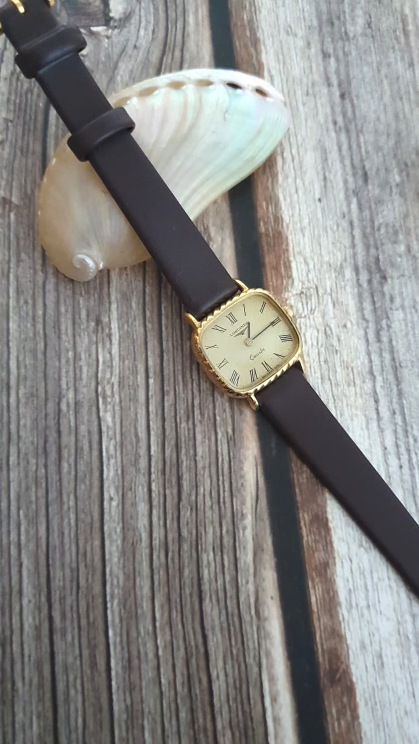 정품 론진 스퀘어 쿠션 케이스 드레스워치 상품이미지1