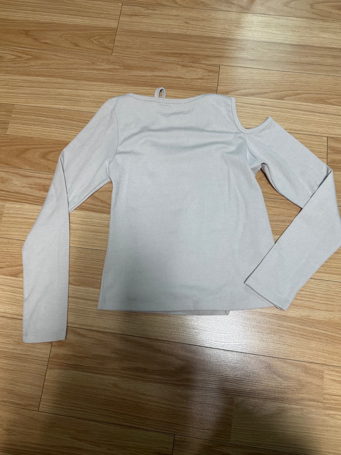 에트몽 스퀘어넥 슬릿 티셔츠 베이지 상품이미지4