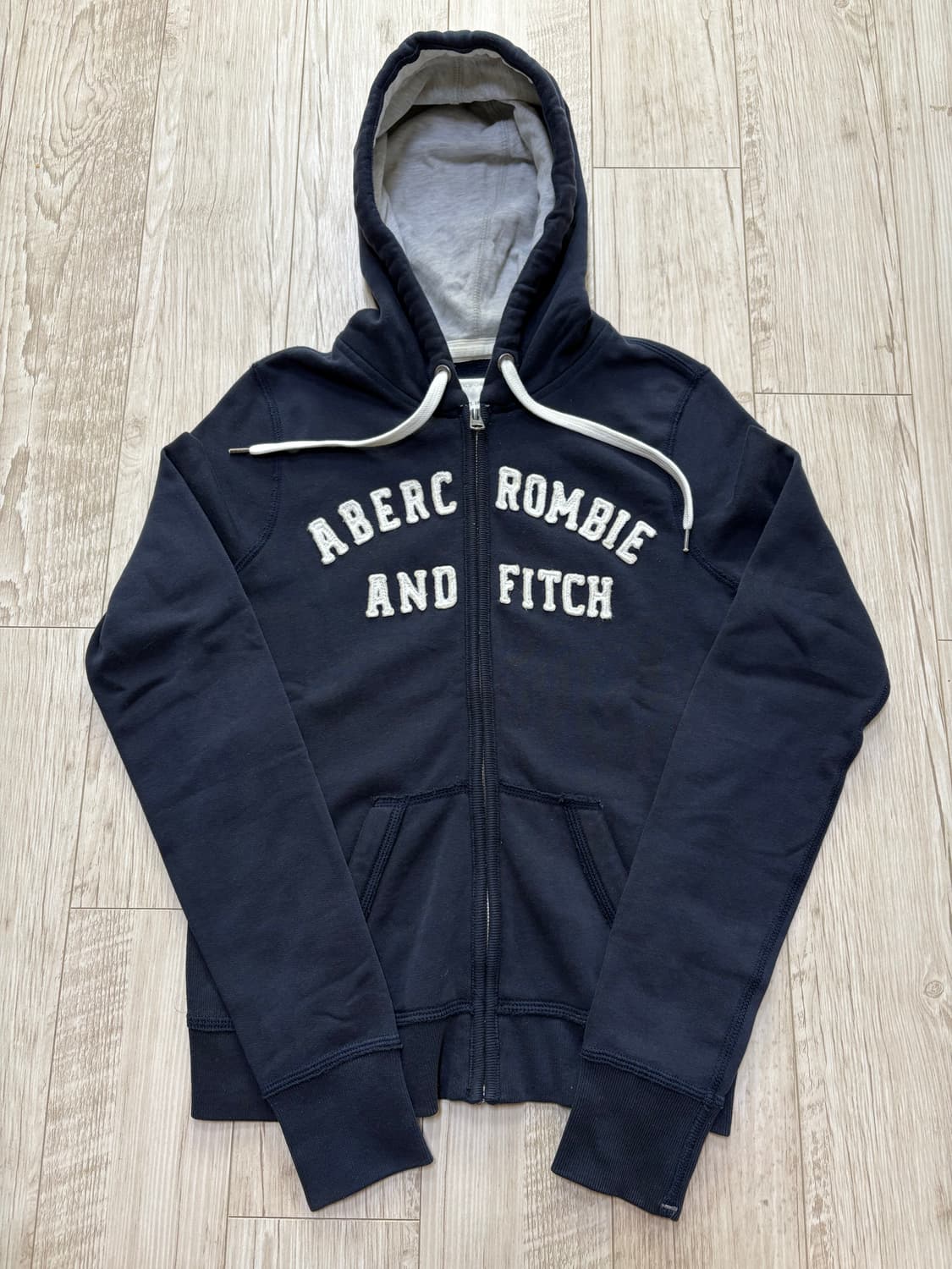 아베크롬비 딱붙핏 후드집업 네이비 m 상품이미지1
