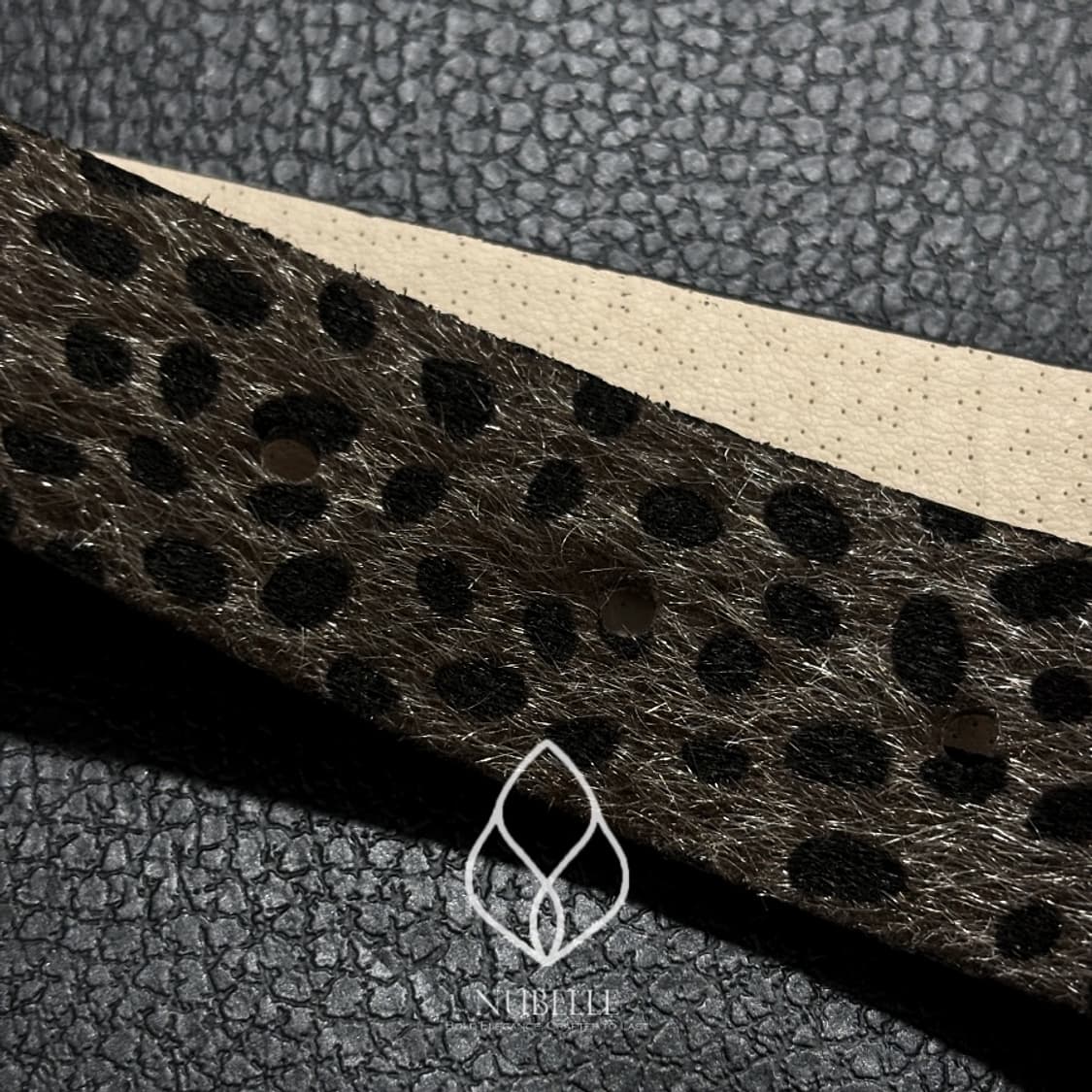 🌗 Leopard hair belt / 호피 레오파드 송치털 벨트 상품이미지6