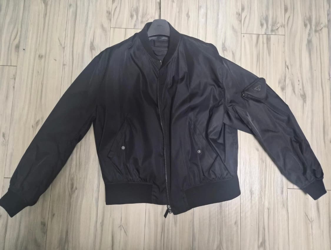 [XL] 프라다 리나일론 봄버 자켓 ma-1 마원 봄버 집업 패딩 후드 상품이미지2