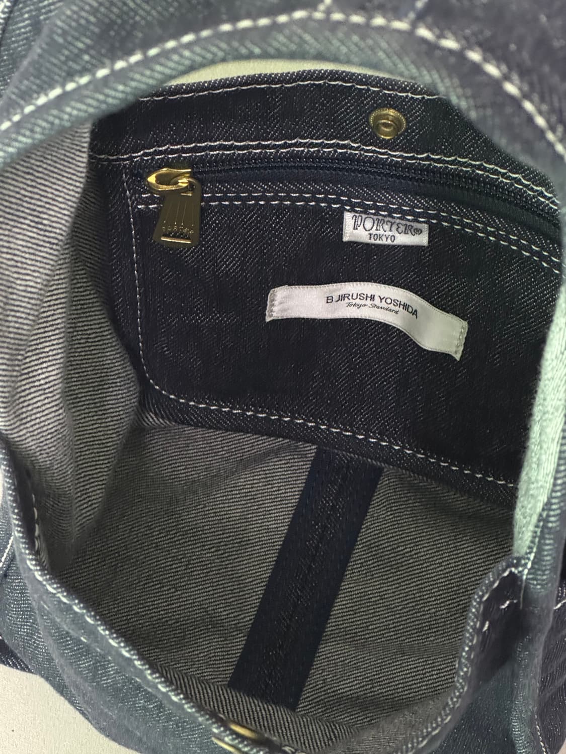 포터 데님 미니 숄더백 상품이미지4