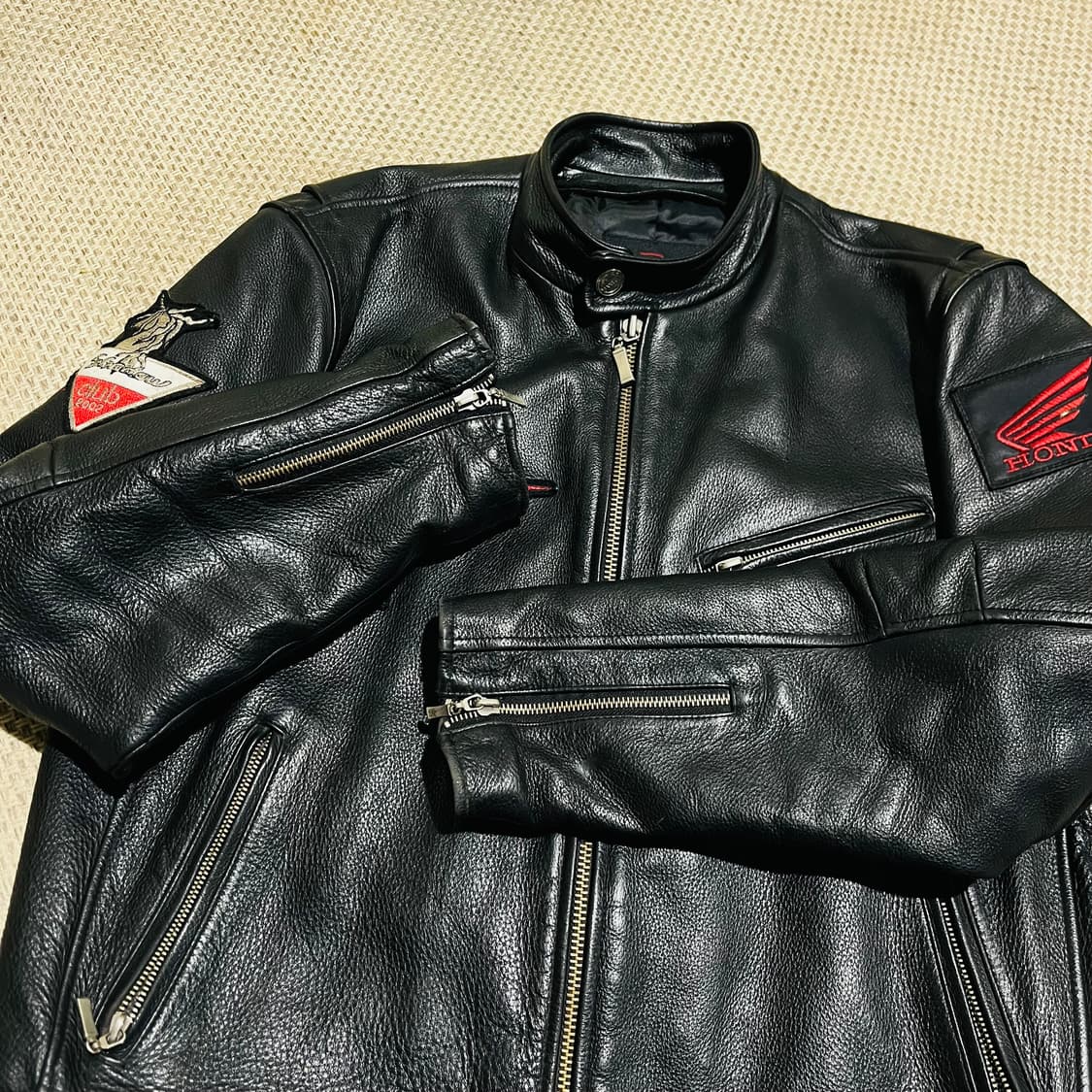 빈티지 소가죽 레이싱 자켓  상품이미지3