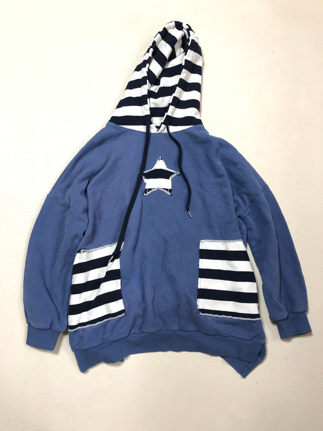 빈티지 키치 블루 후디 상품이미지6