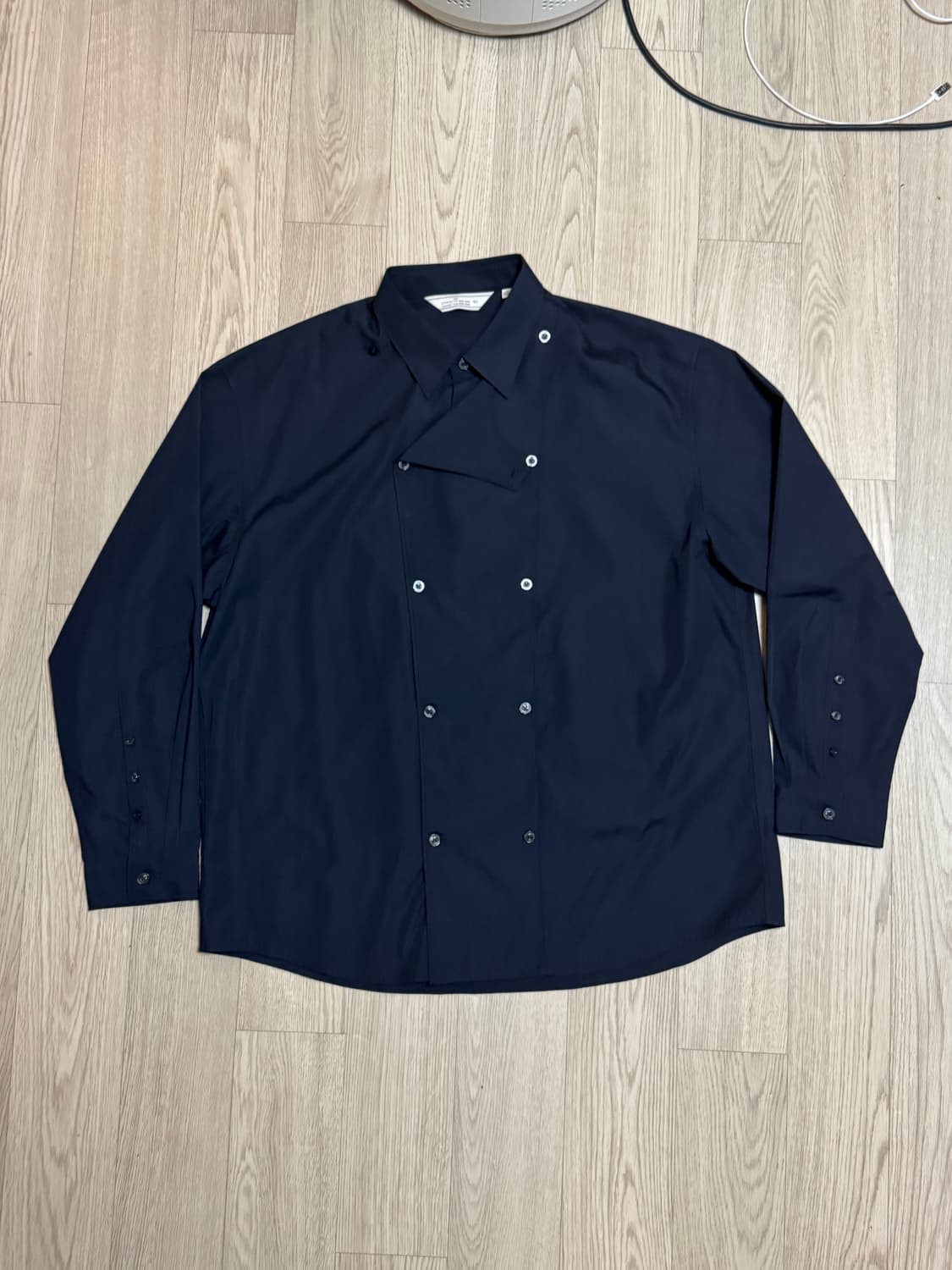 ROKH 록 GU 차이니즈 셔츠 네이비 상품이미지2