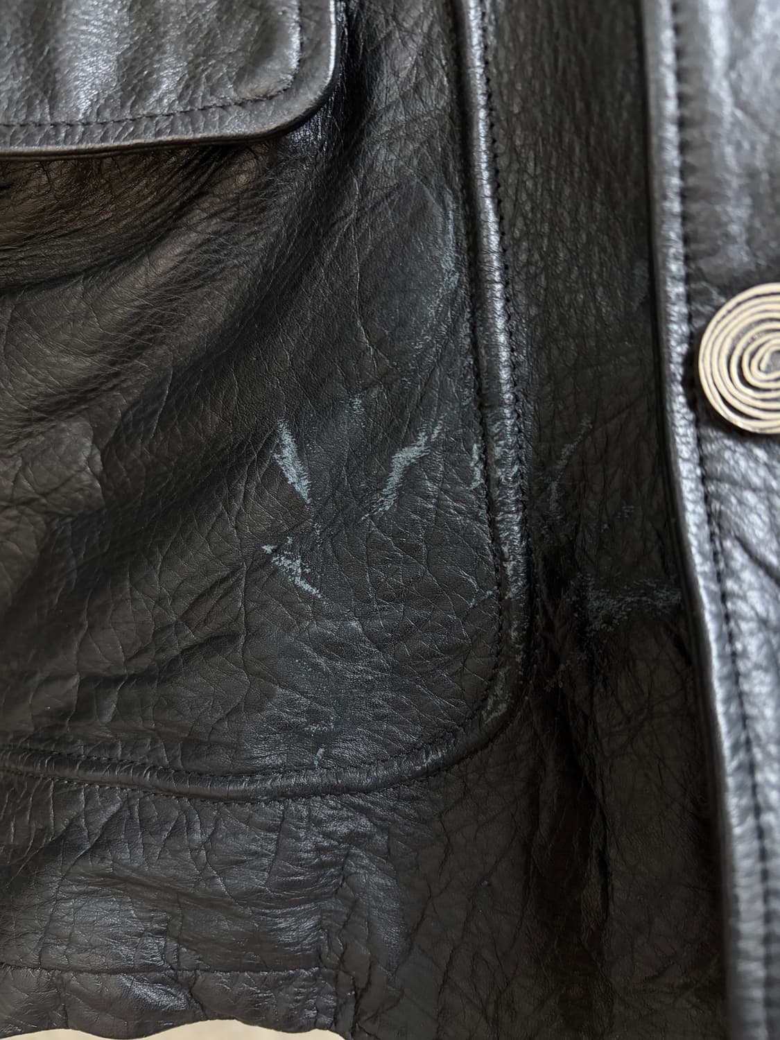 1990's vintage cowskin jacket 상품이미지9