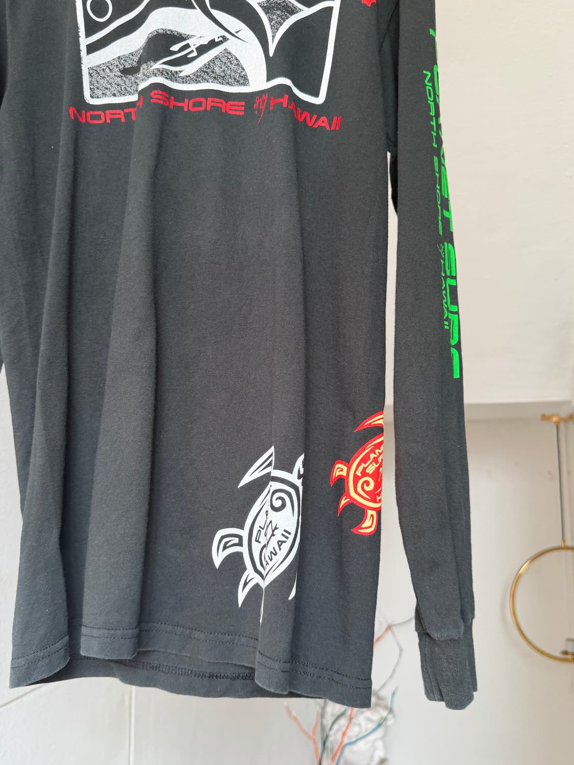 빈티지 프린팅 긴팔 서프 티셔츠 상품이미지3