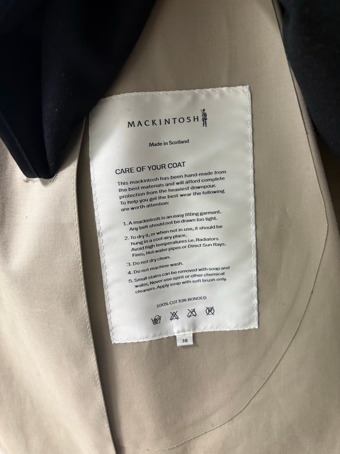 매킨토시 트렌치코트(38사이즈) 상품이미지5